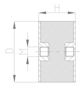 JNDE型<a href='http://xlx998.com' target='_blank'><u>橡膠減震器</u></a>結構
